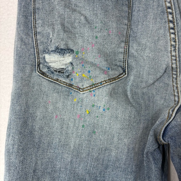 Judy Blue Boyfriend Fit Women’s Jeans 16W. Splatter paint accent. Distressed. - Picture 10 of 11